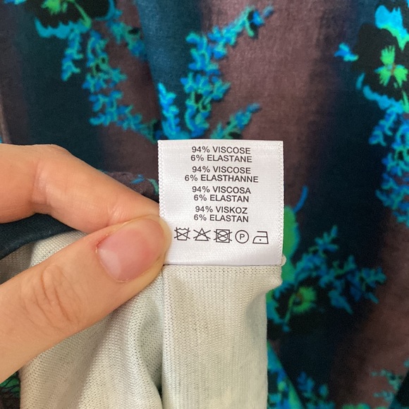 Christopher Kane Bodycon Floral Long Sleeve Mini Dress sz M - Picture 8 of 8